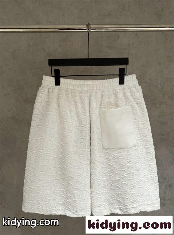 ジャカード柄 リラックススタイル 夏コーデ トレンド感 DIOR ディオール コピー ショートパンツ 大人カジュアル-3