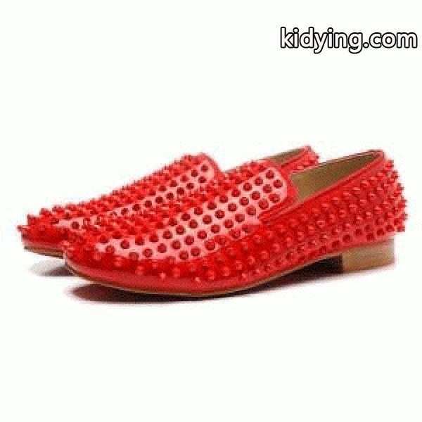 人気セール高品質CHRISTIAN LOUBOUTINクリスチャンルブタンコピー激安 スニーカー カジュアル メンズ ビジネス用シューズ 靴 赤色 スパイク-0