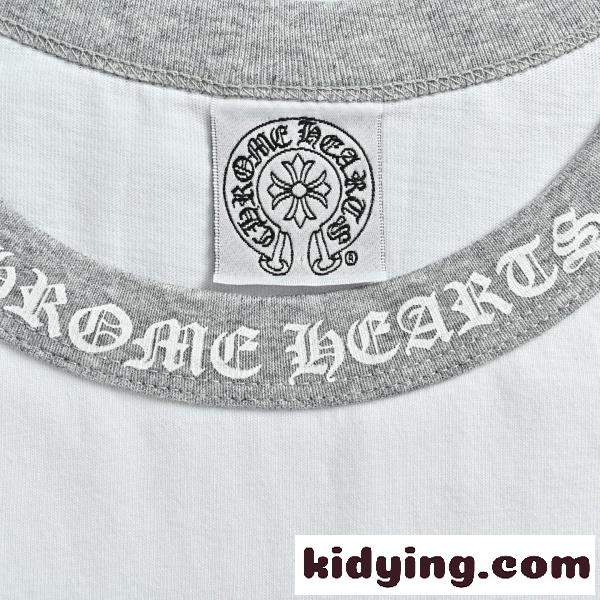 2026新作 N级品 Chrome Hearts  クロムハーツ ロングTシャツ 梵字ネック 配色デザイン 長袖Tシャツ コットン オーバーサイズ 人気アイテム-12