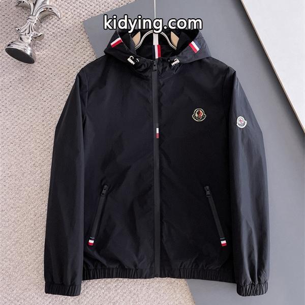 ウインドブレーカー メンズ トリコロールロゴ 撥水 ナイロンパーカー モンクレール MONCLER 偽物-0