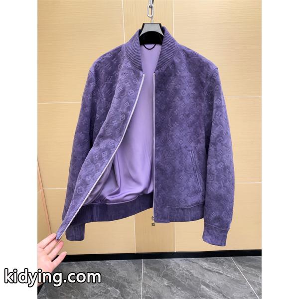 LV 2026春夏SS MONOGRAM ☆☆ルイヴィトンジャケットコピースタイリッシュ☆パープル色-2