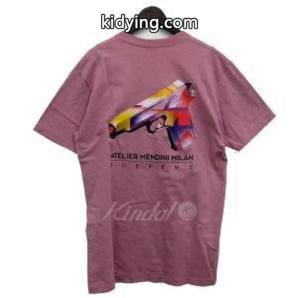 SUPREME 16SS「Mendini Guns Tee」プリントTシャツ ピンク サイズ：L (渋谷神南店) 180905 :8040000109466:カインドオル - 通販ショッピング-0