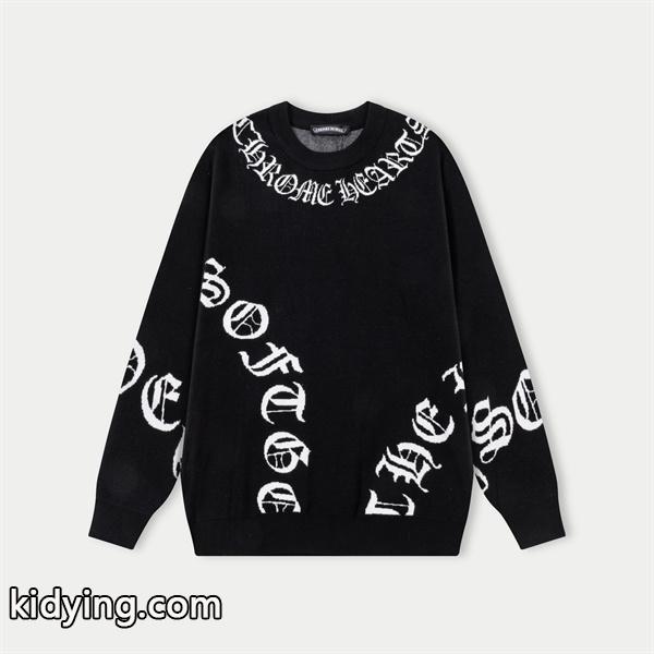CHROME HEARTS 2025秋冬 高級感あふれる ブラック セーター ふんわり暖か モード系 クロムハーツ コピー-0