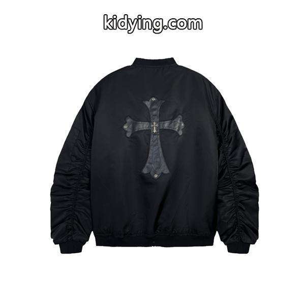 立体刺繍 デザイン性抜群 中綿ブルゾン 防寒性向上 クロムハーツ Chrome Hearts コピー-1