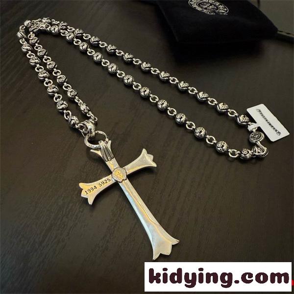高級感溢れる シルバー CHROME HEARTS クロムハーツ コピー ネックレス 重厚 プレミアム-6