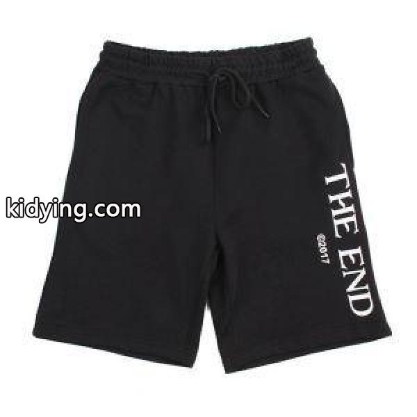 抜群の吸汗性オフホワイト激安Off-Whiteメンズショートパンツ伸縮性よいボトムス ブラックズボン-0
