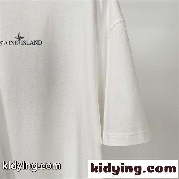 2026新作 Tシャツ 半袖 ロゴT ブラック シンプル STONE ISLAND ストーンアイランド コピー-5