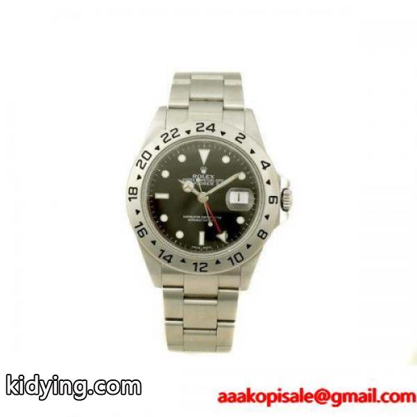 【名古屋大須店】【中古】ROLEX ロレックス 16570　エクスプローラーII　ブラック文字盤　SS　AT　K番 :56109867:ロコシーラ - 通販ショッピング-0