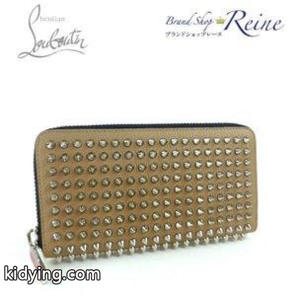 クリスチャンルブタン（Christian Louboutin） M PANETTONE スパイク スタッズ ラウンドファスナー 長財布 1165044 中古 :18-016027:Brandshop Reine - 通販ショッピング-0