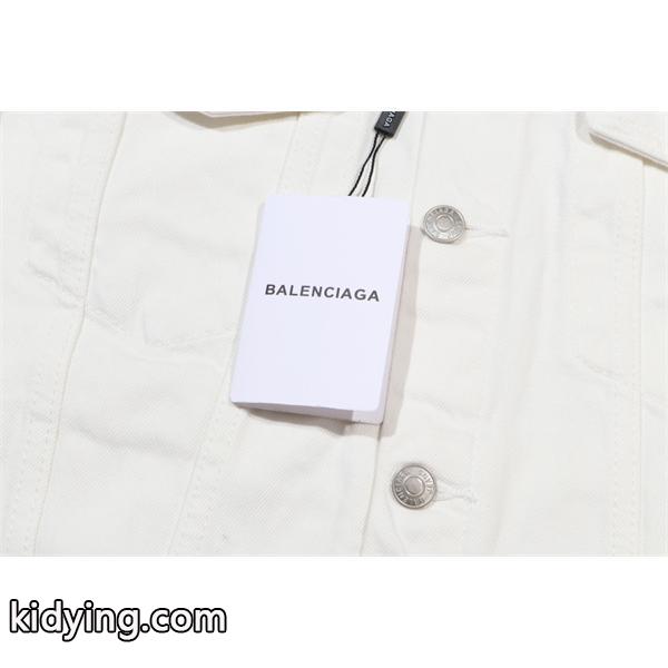 注目 2026新作 BALENCIAGA バレンシアガ コピー 高耐久 ユーズド加工 デニムジャケット-5