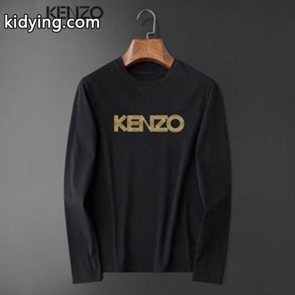 人気KENZO ケンゾートレーナーコピー 長袖tシャツ メンズ 激安通販 シンプルな丸首ネックデザイン-0