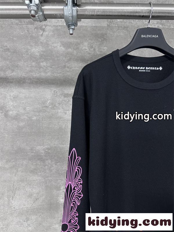 CHROME HEARTS クロムハーツ コピー 人気爆発 長袖Tシャツ プリント ストリート映え 2026新作-2