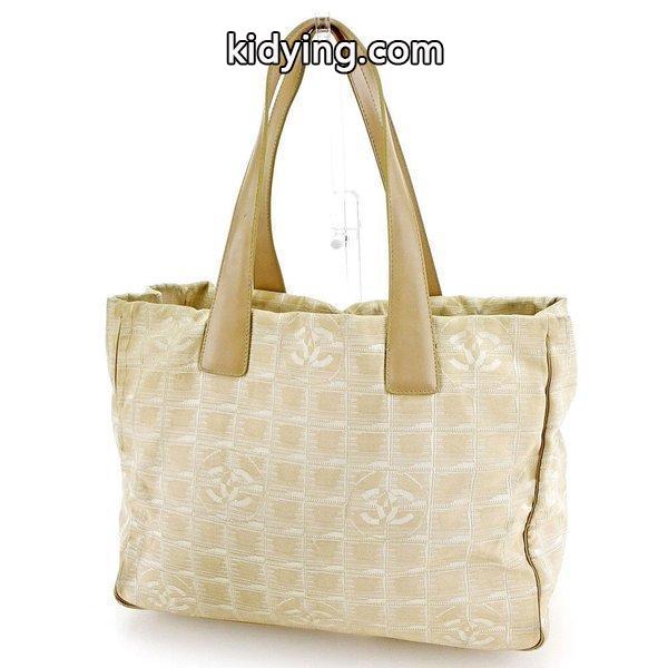 Chanel バッグ トートバッグ ニュートラベルライン トートMM ベージュ ゴールド レディース メンズ 中古 Bag :T3688:ブランドデポTOKYO - 通販ショッピング-0