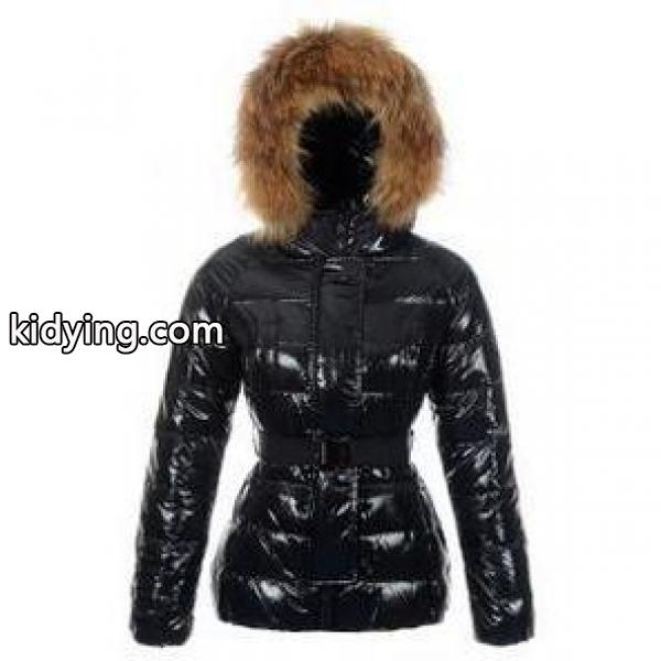 撥水防風加工を施した高密度のモンクレールMONCLER レデイース用のブラックダウンジャケット_モンクレール MONCLER_ブランド コピー 激安(日本最大級)-0