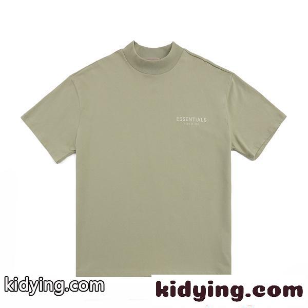 半袖Tシャツ ブラック シンプル 無地見え ストリート ESSENTIALS 着回し万能 高見え エッセンシャルズ コピー-5