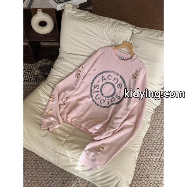 渋色 チャコール ロゴ スウェット ヴィンテージ風 ACNE STUDIOS アクネ ストゥディオズ コピー-6