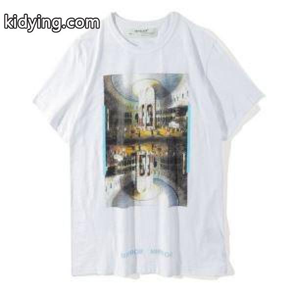 お買い得限定セールOff-WhiteオフホワイトスーパーコピーTシャツ 半袖シャツ メンズクルーネックTシャツ ブラック ホワイト-1