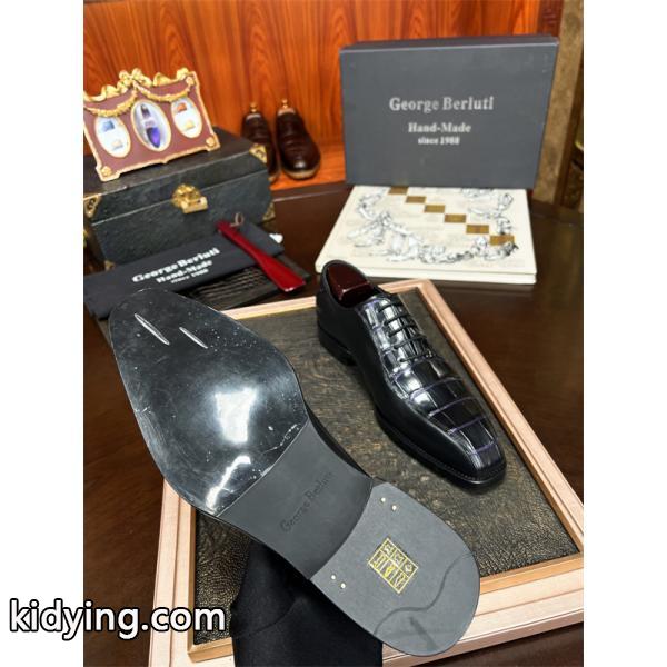Berluti ベルルッティ コピー 希少仕様 クロコ型押し シューズ 重厚 エレガント-6