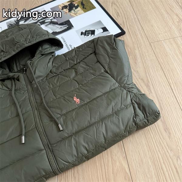 秋冬人気 カーキ フード付き Polo Ralph Lauren ポロ ラルフローレン コピー ダウンジャケット 防寒 軽量-6