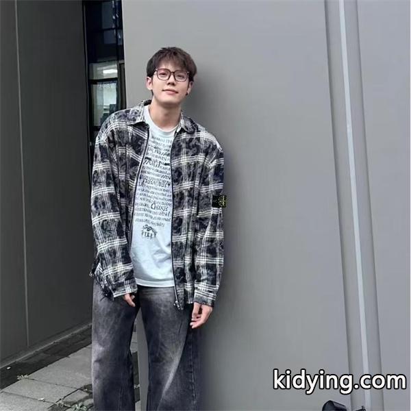 STONE ISLAND 偽物 ジャケット チェック柄 長袖 メンズ ファッション アウトドアス トーンアイランドスーパーコピーブランド激安通販 専門店-0