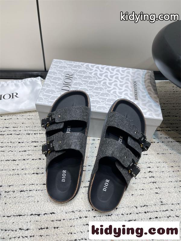 Dior×BIRKENSTOCK Savoir-Faire.Tokioディオールサンダルコピー大人気 ブラック コーデ 激安-3