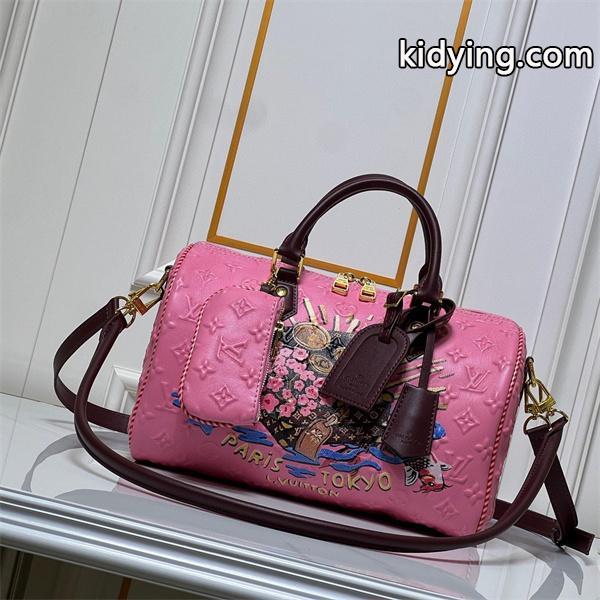 ルイヴィトン スーパーコピー 華やか 上質 ピンク モノグラム ボストンバッグ LOUIS VUITTON-3