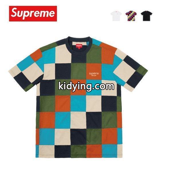 Supreme シュプリーム Patchwork Pique Tee Tシャツ コットン 2018-2019年秋冬 :sup-item-0418:fashionplate Yahoo!ショップ - 通販ショッピング-0