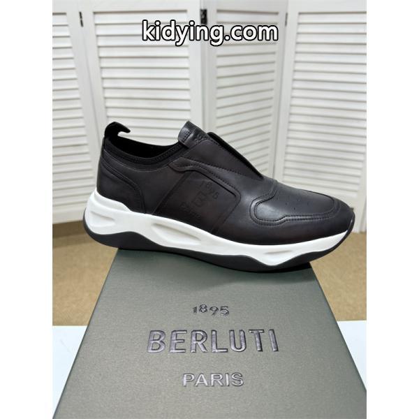入手困難 2026新作 レザースニーカー 上質 モダン Berluti ベルルッティ コピー-3