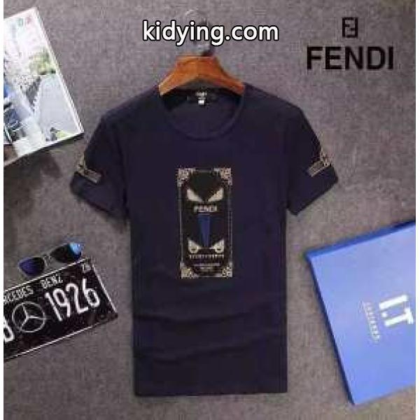 洗練された　FENDI　フェンデイ　コピー　メンズ　半袖Ｔシャツ　２色可選-1