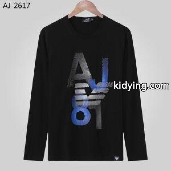 2色可選 アルマーニ ARMANI 長袖Tシャツ 最強の定番コーデ 最新ルック 雑誌掲載人気アイテム_アルマーニ ARMANI_ブランド コピー 激安(日本最大級)-0