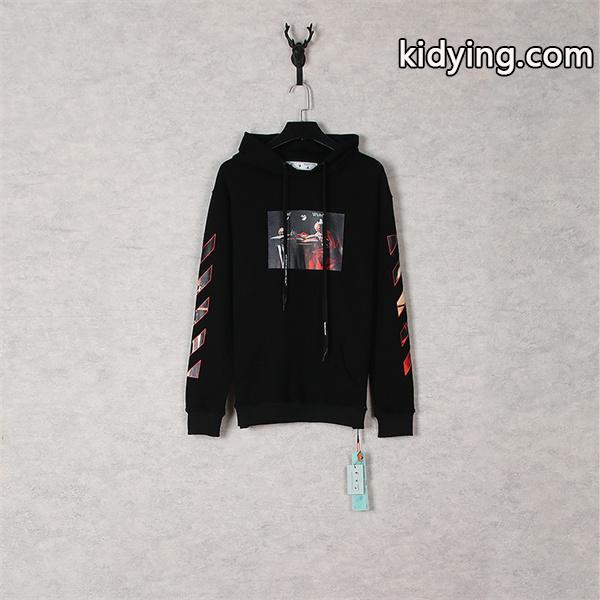 人気注目 Off-White オフホワイト コピー バックプリント フーディー 快適仕様-3