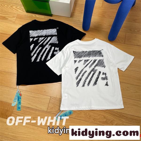 春夏トレンドカラー 半袖Tシャツ Off-White オフホワイト スタイルアップ見えなシンプル_Off-White オフホワイト_ブランド コピー 激安(日本最大級)-0