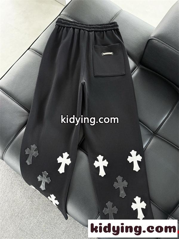 ブラック 2026新作 イージーパンツ 落ち感 無骨 ストリート CHROME HEARTS クロムハーツ コピー-1