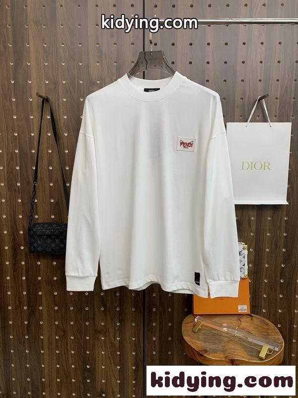 フェンディ ロングｔコピー男性用使いやすさ抜群クルーネックスタイリング ファッション-2
