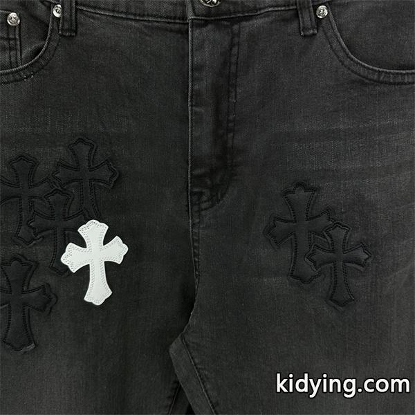 プレミアム品質 上質デニム 2026新作コーデ クロムハーツ Chrome Hearts コピー デニムパンツ-4