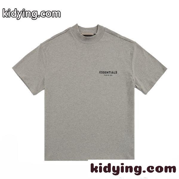 エッセンシャルズ 偽物 半袖Tシャツ ESSENTIALS グレー オーバーサイズ ストリート 大人カジュアル 定番人気-1