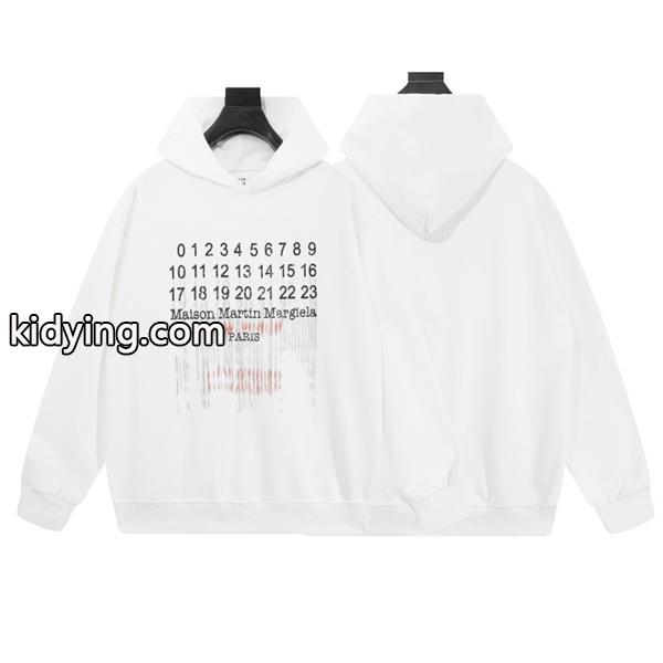 人气新品!シンプルで洗練されたメゾンマルジェラパーカーコピー数字ロゴフーディーMaison Margiela-0