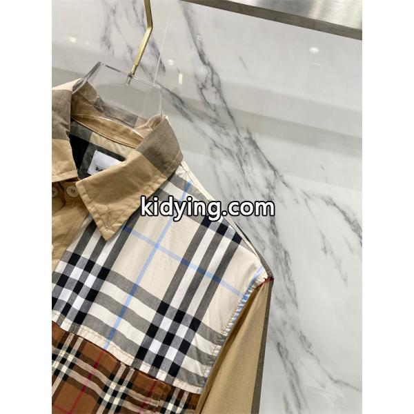 先行注目！2025秋冬必須アイテム ベージュ＆ブルー シャツ バーバリー コピー BURBERRY-4