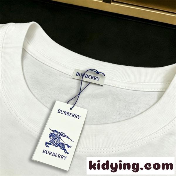 ストリートアート半袖 人物風プリント ブラックトップス 視覚インパクト BURBERRY バーバリー コピー 半袖Tシャツ デイリー主力 注目度高め-3