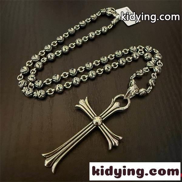 高級感溢れる シルバー CHROME HEARTS クロムハーツ コピー ネックレス 重厚 プレミアム-5