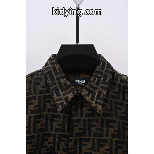 モノグラム FENDI フェンディ コピー シャツジャケット 上質 シック 大人向け-5