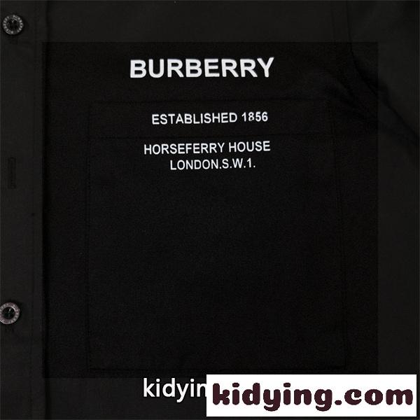 ホースフェリー レタリングアクセント クリーンムード 着映えモデル BURBERRY バーバリー コピー 長袖シャツ-8