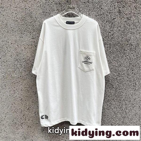 男女兼用 2色可選 先シーズンに引き続き新品 クロムハーツ CHROME HEARTS 半袖Tシャツ_クロムハーツ CHROME HEARTS_ブランド コピー 激安(日本最大級)-2