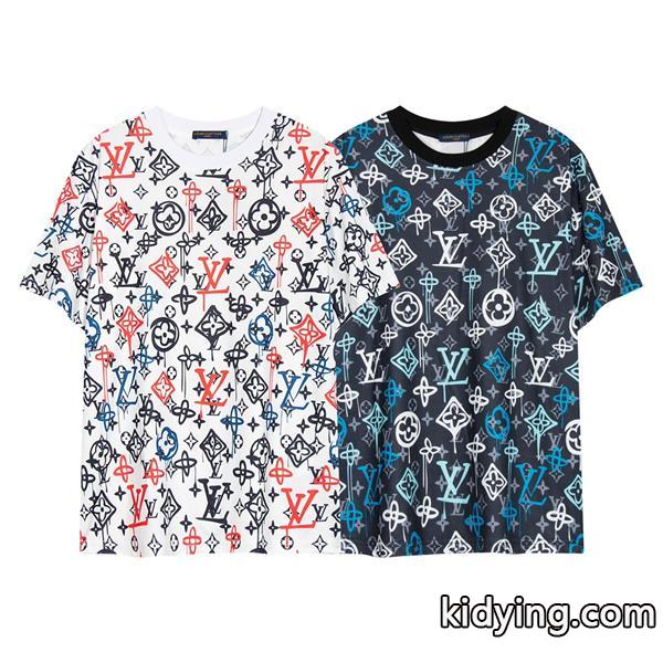 超激得新作登場ストリートtシャツ半袖LOUIS VUITTONルイヴィトン tシャツ コピーロングシーズン幅広いコーデ-0