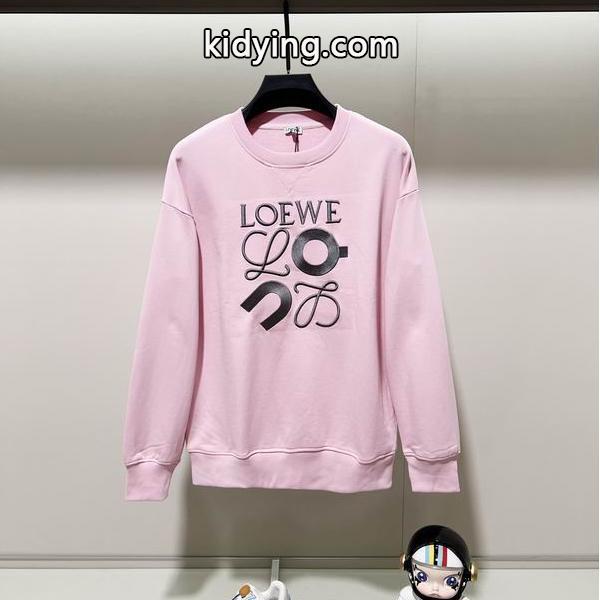 2025AW注目アイテム ロエベ LOEWE 偽物 ピンクロゴ パーカー 秋冬の大人可愛いスタイル-0