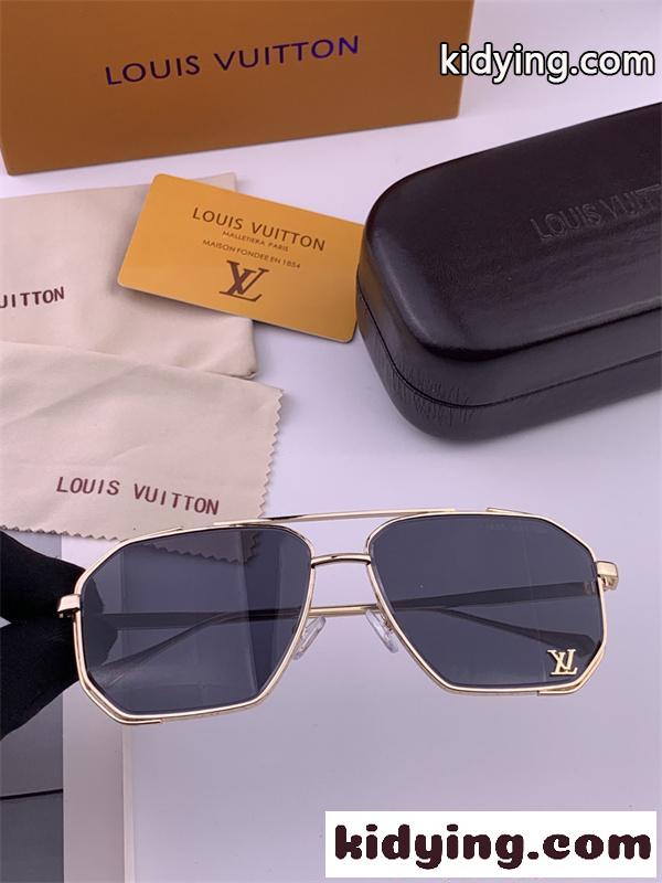ルイヴィトン コピー Louis Vuitton 激安 サングラス メタルフレーム スクエア 華奢デザイン 上品 レディース UVカット 軽量-1