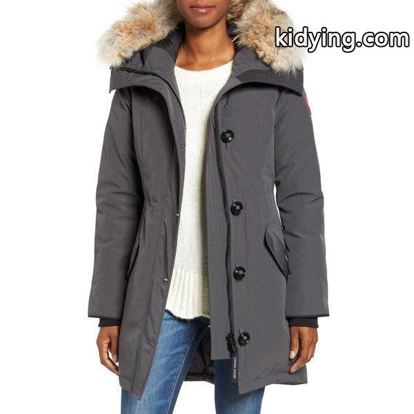 カナダグース CANADA GOOSE レディース ダウンジャケット アウター Rossclair Genuine Coyote Fur Trim Down Parka Graphite :dp3-5198834-5404:フェルマート エフ fermart ef - 通販ショッピング-0