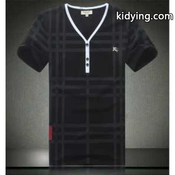 2014春夏 入手困難 BURBERRY バーバリー Vネック 半袖Tシャツ BLACK_半袖Tシャツ_メンズファッション_スーパーコピーブランド激安通販 専門店-0