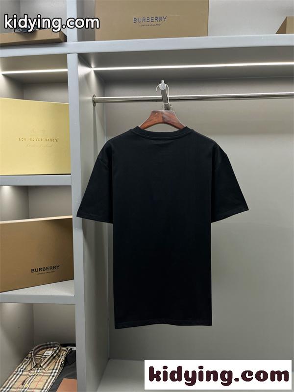 ホース×チェックモザイク ビッグロゴ モダンデザイン BURBERRY バーバリー コピー 半袖Tシャツ クリーンコーデ-8