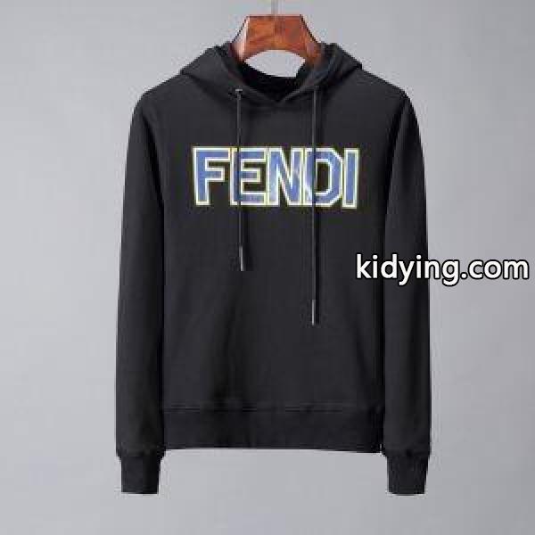 フェンディパーカーコピーFENDI人気セール大人気ブラックホワイトベーシックシリーズ厚めパーカー幅広い定番品-1